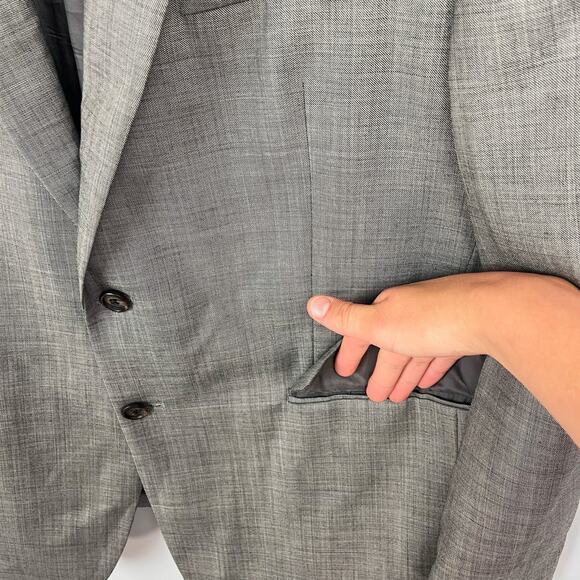 Lauren Ralph Lauren Wool Blend Blazer Suit‎ Jacket Size 42R Academia Corporate - Picture 4 of 14